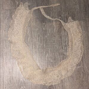 French Antique Crocheted tiered belt/collar/scarf~~Victorian era